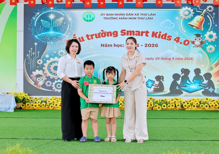 SÔI NỔI CHƯƠNG TRÌNH “ĐẤU TRƯỜNG SMART KIDS 4.0” TẠI TRƯỜNG MẦM NON THƯ LÂM- Ảnh 7.