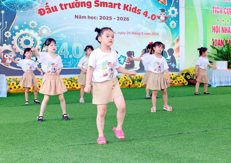 SÔI NỔI CHƯƠNG TRÌNH “ĐẤU TRƯỜNG SMART KIDS 4.0” TẠI TRƯỜNG MẦM NON THƯ LÂM- Ảnh 6.