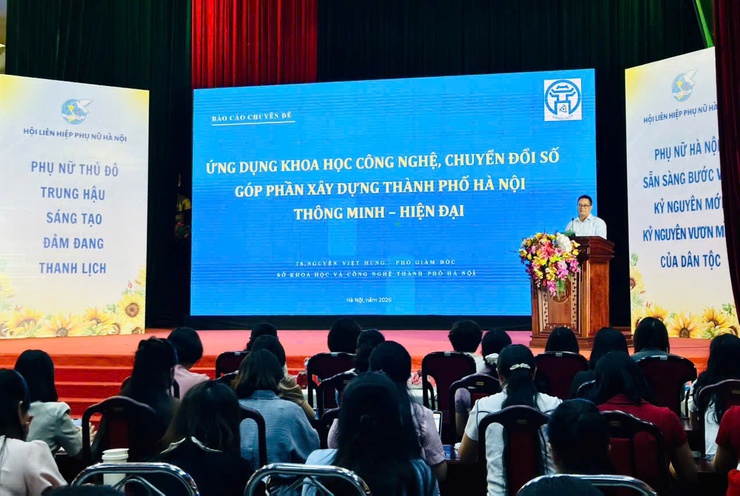Truyền thông, tọa đàm với chủ đề: “ứng dụng công nghệ, chuyển đổi số trong hoạt động của hội phụ nữ thành phố Hà Nội”- Ảnh 1.