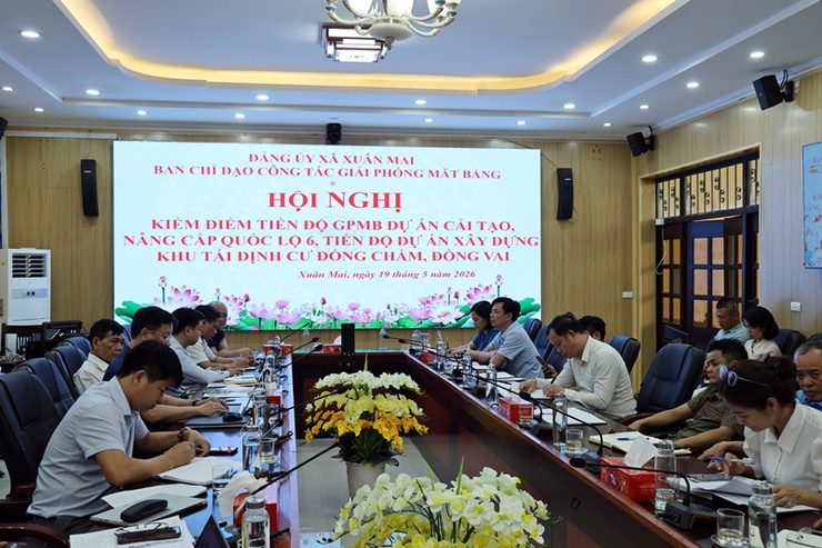 Xuân Mai phát động đợt thi đua cao điểm 40 ngày đêm nước rút hoàn thành GPMB Dự án Quốc lộ 6- Ảnh 1.