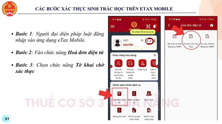 Hướng dẫn các bước xác thực sinh trắc học trên Etax Mobile- Ảnh 1.