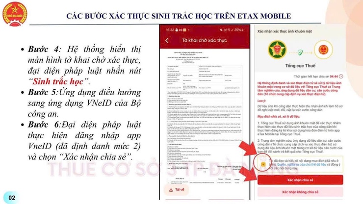 Hướng dẫn các bước xác thực sinh trắc học trên Etax Mobile- Ảnh 2.
