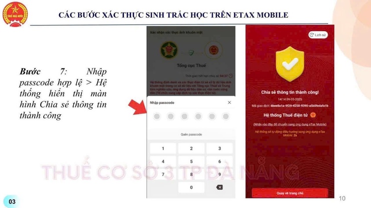 Hướng dẫn các bước xác thực sinh trắc học trên Etax Mobile- Ảnh 3.