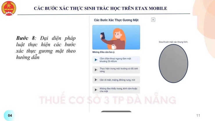 Hướng dẫn các bước xác thực sinh trắc học trên Etax Mobile- Ảnh 4.