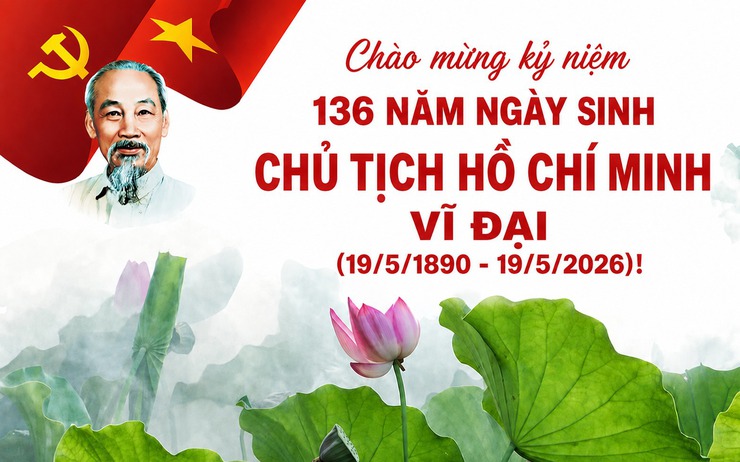 Kỷ niệm 136 năm Ngày sinh Chủ tịch Hồ Chí Minh (19/5/1890 - 19/5/2026) - Ảnh 1.