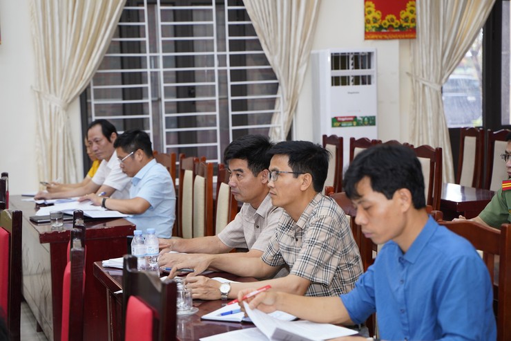 UBND xã giao ban kiểm đếm tiến độ thực hiện Nghị quyết số 57- Ảnh 3.
