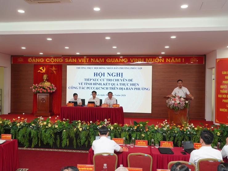 Thường trực HĐND phường Phúc Lợi tiếp xúc cử tri chuyên đề phòng cháy, chữa cháy và cứu nạn, cứu hộ- Ảnh 5.