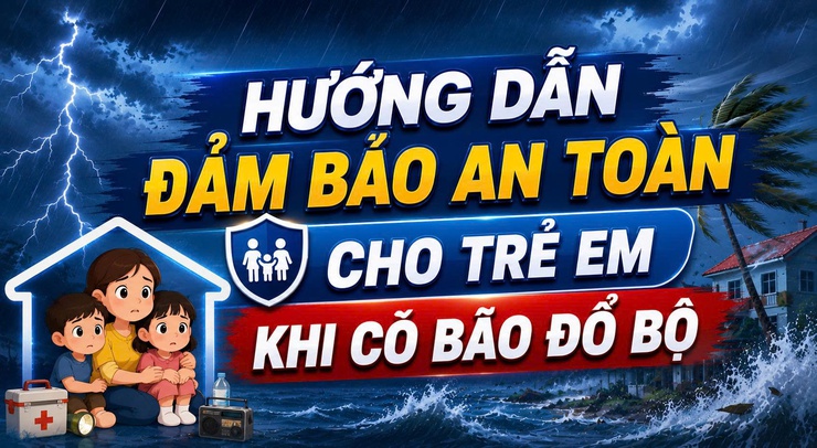 Hướng Dẫn Đảm Bảo An Toàn Cho Trẻ Em Khi Có Bão Đổ Bộ- Ảnh 1.