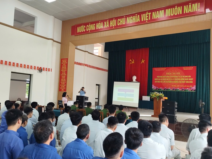 CƠ SỞ CAI NGHIỆN MA TUÝ SỐ 1 HÀ NỘI (THÔN QUẢNG PHÚC, XÃ YÊN BÀI) PHỐI HỢP VỚI NGÂN HÀNG CHÍNH SÁCH XÃ HỘI (NHCSXH) BA VÌ ĐỊNH HƯỚNG NGHỀ NGHIỆP, GIỚI THIỆU VIỆC LÀM CHO NGƯỜI CAI NGHIỆN TẠI CƠ SỞ- Ảnh 2.