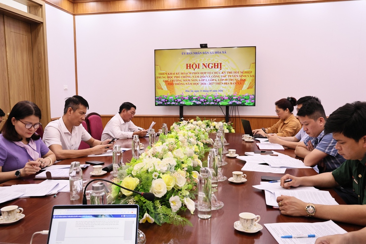 UBND XÃ HÒA XÁ TRIỂN KHAI NHIỆM VỤ TỔ CHỨC KỲ THI TUYỂN SINH VÀO LỚP 10 THPT NĂM HỌC 2026-2027 VÀ THI TỐT NGHIỆP THPT NĂM HỌC 2025-2026.- Ảnh 6.