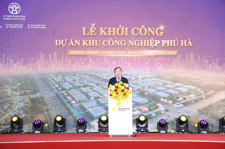 Lễ khởi công Khu công nghiệp Phú Hà 174,88h trên địa bàn xã Chương Dương và Thượng Phúc- Ảnh 3.