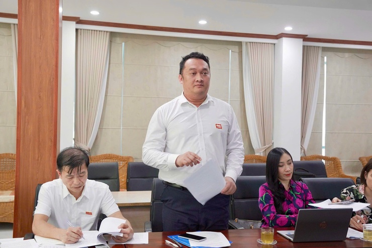 Ban Văn hóa - Xã hội HĐND xã Thiên Lộc khảo sát việc triển khai và tổ chức thực hiện Đề án toàn dân tham gia bảo vệ Quốc phòng - An ninh tại trường Trung cấp Kinh tế kỹ thuật Bắc Thăng Long.- Ảnh 5.