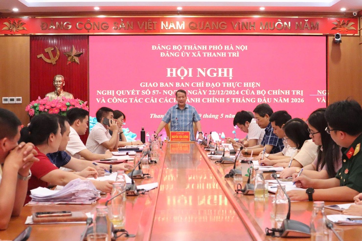 Thanh Trì triển khai hiệu quả Nghị quyết 57-NQ/TW gắn với cải cách hành chính và chuyển đổi số- Ảnh 6.