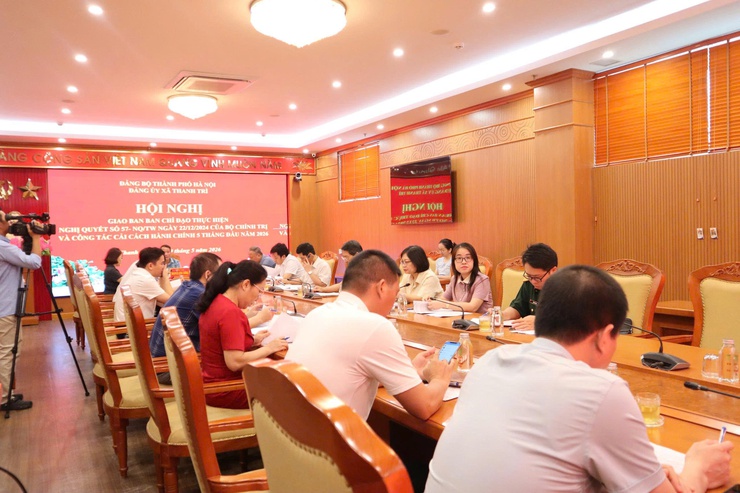 Thanh Trì triển khai hiệu quả Nghị quyết 57-NQ/TW gắn với cải cách hành chính và chuyển đổi số- Ảnh 5.