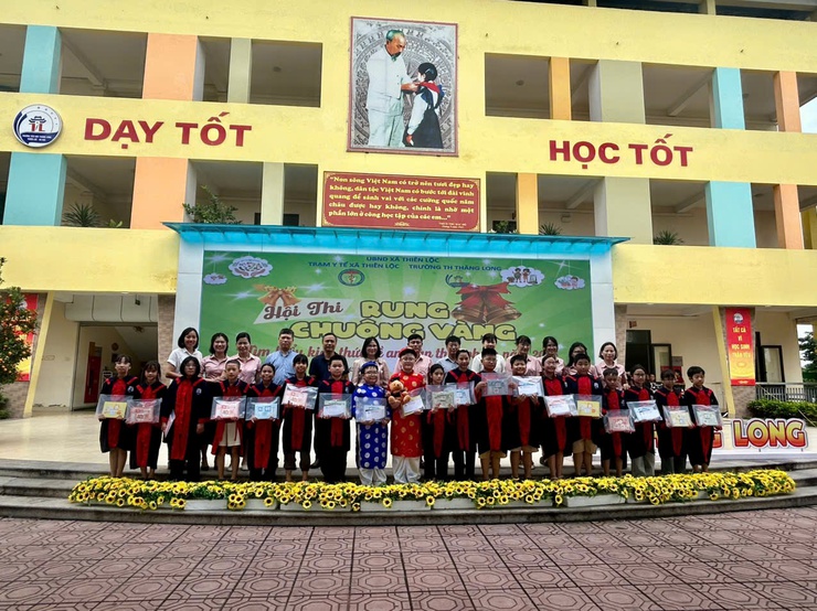 Hội thi Rung chuông vàng “Tìm hiểu kiến thức về An toàn thực phẩm” tại trường Tiểu học Thăng Long- Ảnh 10.