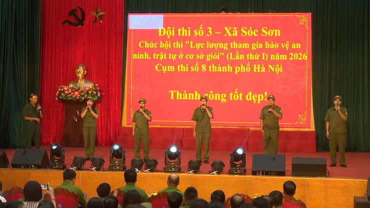 SÓC SƠN ĐĂNG CAI HỘI THI LỰC LƯỢNG THAM GIA BẢO VỆ AN NINH, TRẬT TỰ Ở CƠ SỞ GIỎI NĂM 2026- Ảnh 3.