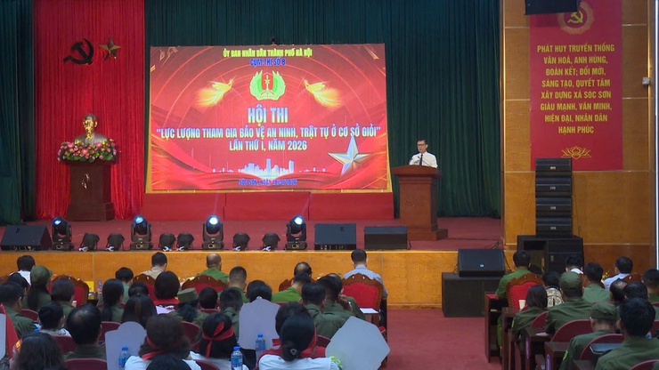 SÓC SƠN ĐĂNG CAI HỘI THI LỰC LƯỢNG THAM GIA BẢO VỆ AN NINH, TRẬT TỰ Ở CƠ SỞ GIỎI NĂM 2026- Ảnh 1.