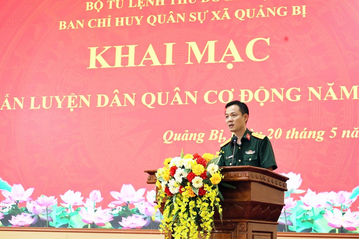 Ban chỉ huy Quân sự xã Quảng Bị: Khai mạc huấn luyện Dân quân cơ động năm 2026- Ảnh 3.