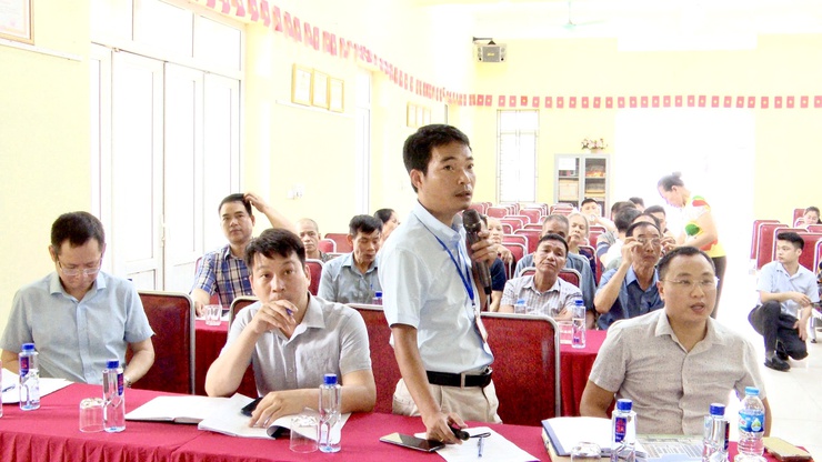 UBND XÃ THƯ LÂM TỔ CHỨC HỘI NGHỊ LẤY Ý KIẾN CỘNG ĐỒNG DÂN CƯ VỀ ĐỒ ÁN ĐIỀU CHỈNH CỤC BỘ QUY HOẠCH KHU NHÀ Ở XÃ HỘI VÂN HÀ 1- Ảnh 14.