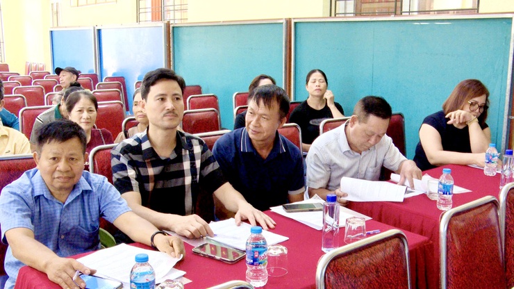 UBND XÃ THƯ LÂM TỔ CHỨC HỘI NGHỊ LẤY Ý KIẾN CỘNG ĐỒNG DÂN CƯ VỀ ĐỒ ÁN ĐIỀU CHỈNH CỤC BỘ QUY HOẠCH KHU NHÀ Ở XÃ HỘI VÂN HÀ 1- Ảnh 17.