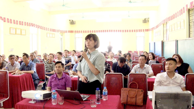 UBND XÃ THƯ LÂM TỔ CHỨC HỘI NGHỊ LẤY Ý KIẾN CỘNG ĐỒNG DÂN CƯ VỀ ĐỒ ÁN ĐIỀU CHỈNH CỤC BỘ QUY HOẠCH KHU NHÀ Ở XÃ HỘI VÂN HÀ 1- Ảnh 6.