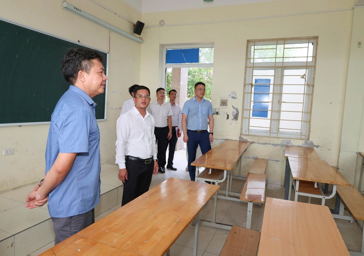 Kiểm tra công tác chuẩn bị Kỳ thi tuyển sinh vào lớp 10 THPT năm học 2026 – 2027 trên địa bàn xã Đại Xuyên- Ảnh 1.