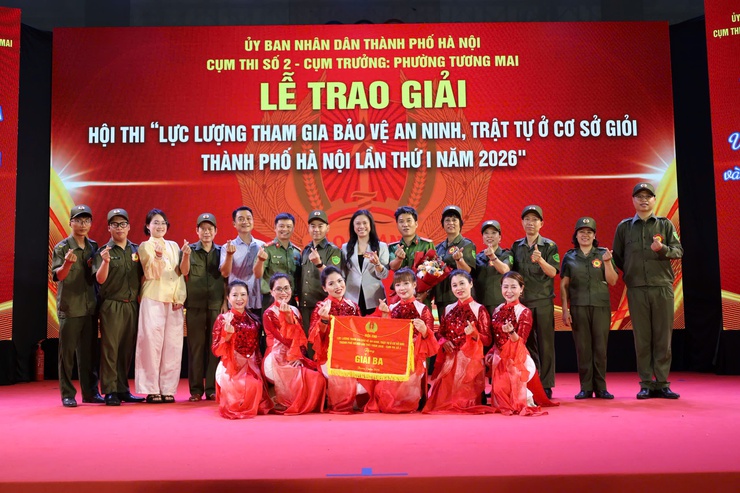Phường Định Công xuất sắc giành giải Ba Hội thi “Lực lượng tham gia bảo vệ an ninh, trật tự ở cơ sở giỏi” Cụm thi số 2 – Thành phố Hà Nội- Ảnh 3.