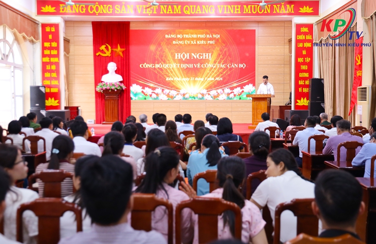 Ban Thường vụ Đảng ủy xã Kiều Phú tổ chức Hội nghị công bố các quyết định về công tác cán bộ- Ảnh 1.