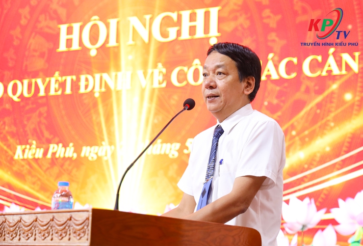 Ban Thường vụ Đảng ủy xã Kiều Phú tổ chức Hội nghị công bố các quyết định về công tác cán bộ- Ảnh 2.