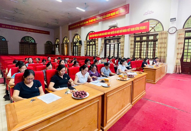 Hội Liên hiệp Phụ nữ xã triển khai kế hoạch tổ chức các phong trào thi đua trọng tâm - Ảnh 1.