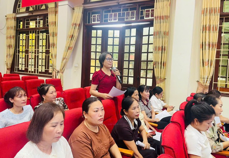 Hội Liên hiệp Phụ nữ xã triển khai kế hoạch tổ chức các phong trào thi đua trọng tâm - Ảnh 4.