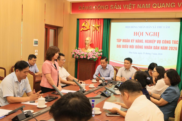 THƯỜNG TRỰC HĐND XÃ THƯ LÂM TỔ CHỨC HỘI NGHỊ TẬP HUẤN KỸ NĂNG, NGHIỆP VỤ CÔNG TÁC ĐẠI BIỂU HĐND NĂM 2026- Ảnh 11.