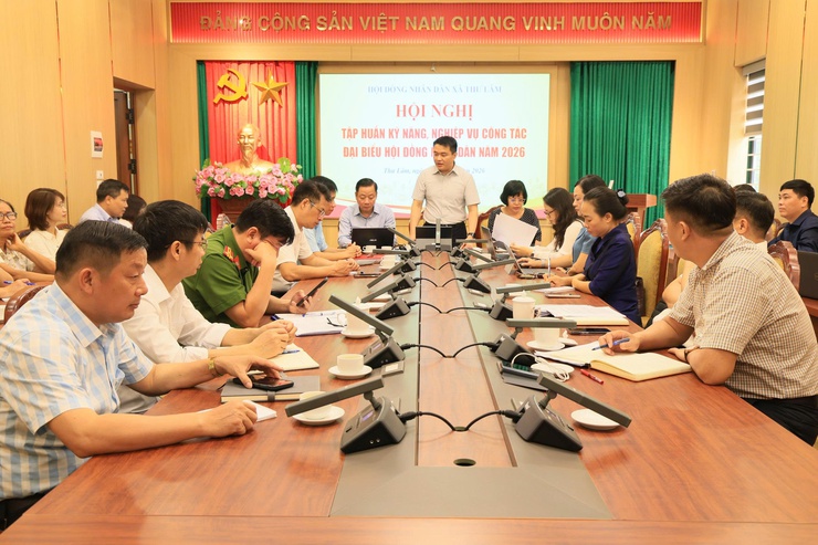 THƯỜNG TRỰC HĐND XÃ THƯ LÂM TỔ CHỨC HỘI NGHỊ TẬP HUẤN KỸ NĂNG, NGHIỆP VỤ CÔNG TÁC ĐẠI BIỂU HĐND NĂM 2026- Ảnh 5.