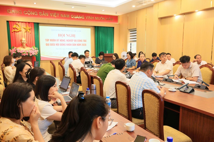 THƯỜNG TRỰC HĐND XÃ THƯ LÂM TỔ CHỨC HỘI NGHỊ TẬP HUẤN KỸ NĂNG, NGHIỆP VỤ CÔNG TÁC ĐẠI BIỂU HĐND NĂM 2026- Ảnh 6.