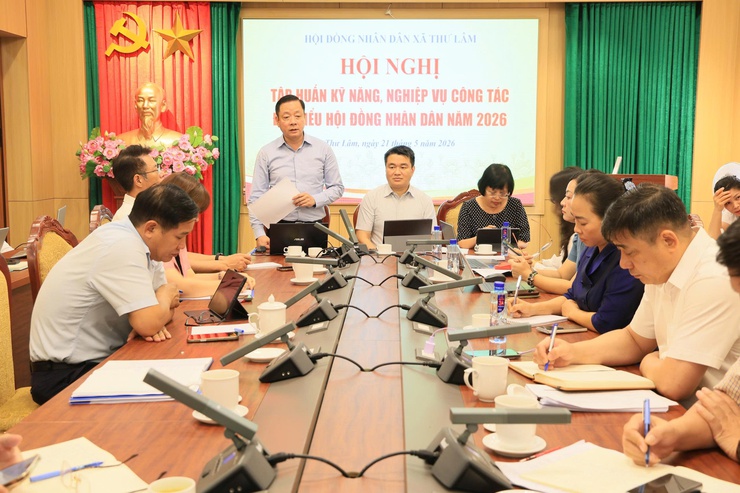 THƯỜNG TRỰC HĐND XÃ THƯ LÂM TỔ CHỨC HỘI NGHỊ TẬP HUẤN KỸ NĂNG, NGHIỆP VỤ CÔNG TÁC ĐẠI BIỂU HĐND NĂM 2026- Ảnh 8.