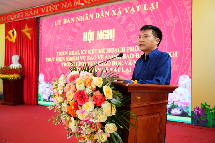 Xã Vật Lại triển khai ký kết kế hoạch phối hợp bảo vệ an ninh quốc gia, bảo đảm trật tự an toàn xã hội trong lĩnh vực giáo dục và y tế- Ảnh 11.