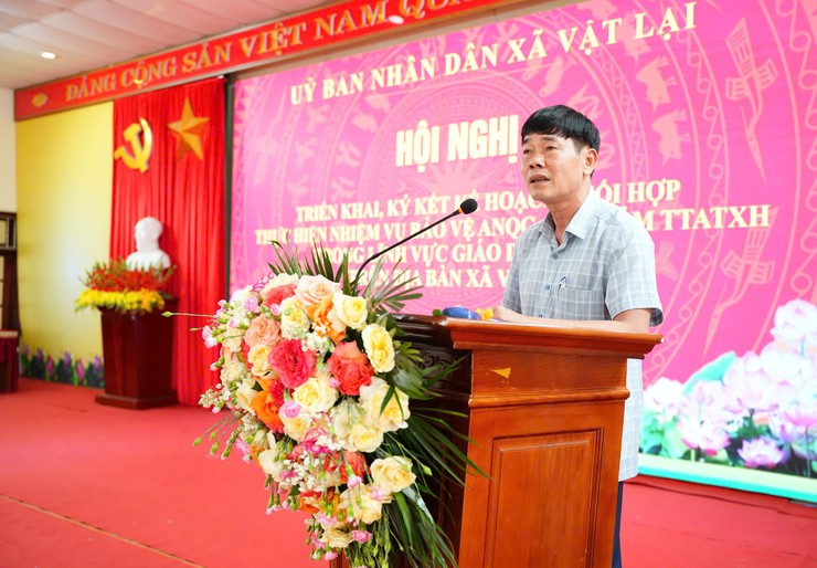 Xã Vật Lại triển khai ký kết kế hoạch phối hợp bảo vệ an ninh quốc gia, bảo đảm trật tự an toàn xã hội trong lĩnh vực giáo dục và y tế- Ảnh 5.