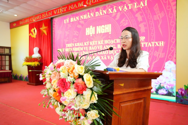 Xã Vật Lại triển khai ký kết kế hoạch phối hợp bảo vệ an ninh quốc gia, bảo đảm trật tự an toàn xã hội trong lĩnh vực giáo dục và y tế- Ảnh 4.