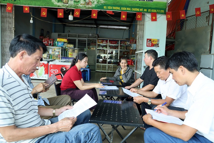 Thôn Tiên Xuân hưởng ứng Chiến dịch cao điểm 40 ngày đêm nước rút hoàn thành công tác giải phóng mặt bằng Dự án cải tạo, nâng cấp Quốc lộ 6- Ảnh 3.