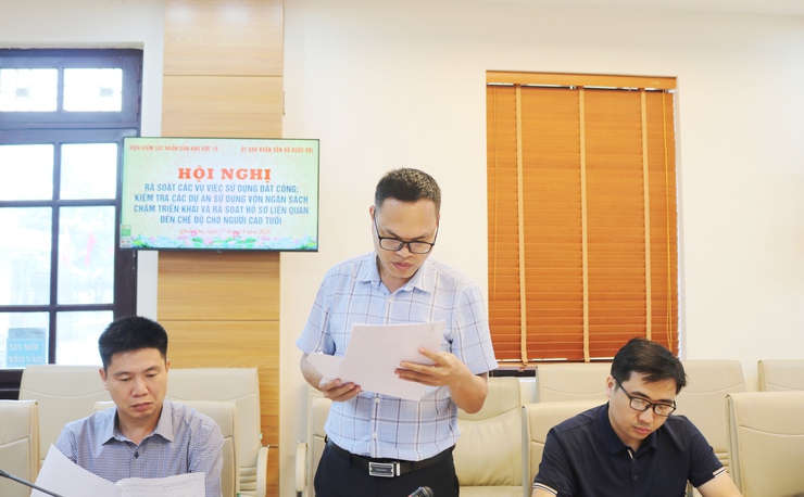 Quốc Oai phối hợp rà soát việc thực hiện chính sách đối với người cao tuổi và công tác quản lý đất công, dự án đầu tư công- Ảnh 3.