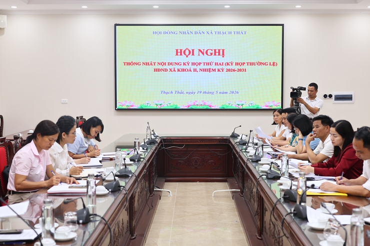 THẠCH THẤT: HỌP THỐNG NHẤT NỘI DUNG KỲ HỌP THỨ HAI HĐND XÃ KHÓA II, NHIỆM KỲ 2026-2031- Ảnh 2.