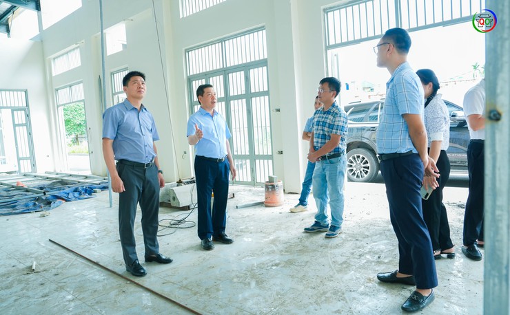 Lãnh đạo xã Quốc Oai kiểm tra tiến độ các dự án phát triển kinh tế - xã hội trên địa bàn- Ảnh 5.