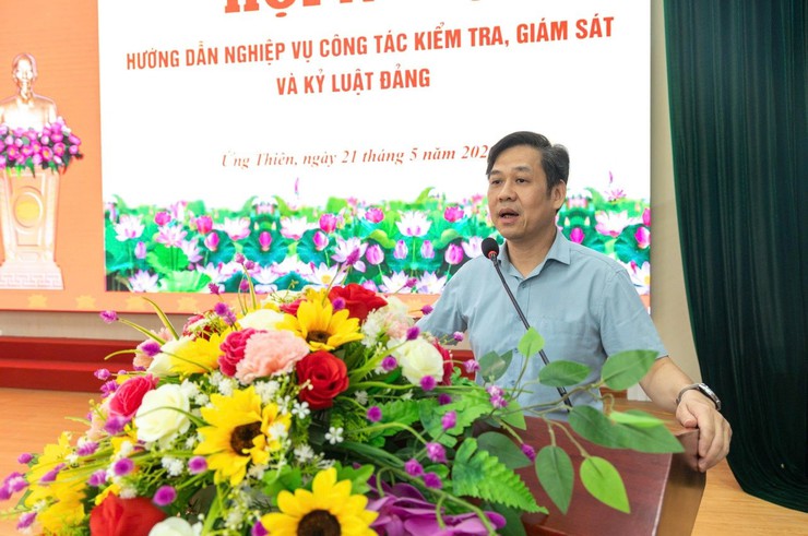 Ứng Thiên tăng cường nâng cao nghiệp vụ công tác kiểm tra, giám sát và kỷ luật của Đảng- Ảnh 2.