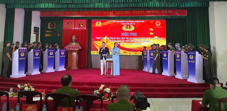 Cụm thi số 16 TP Hà Nội tổ chức Hội thi "Lực lượng tham gia bảo vệ ANTT ở cơ sở giỏi" lần thứ nhất năm 2026- Ảnh 2.