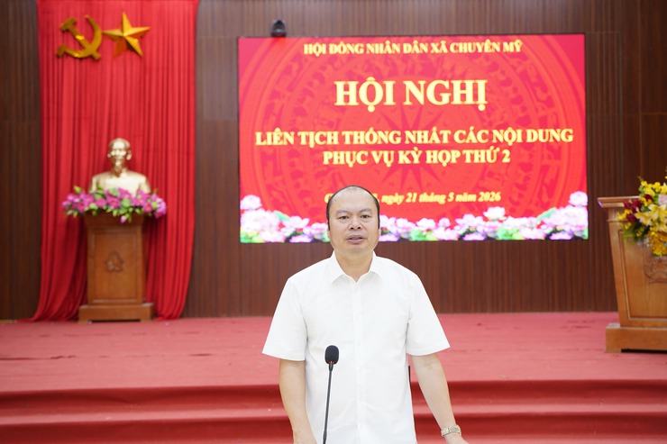 Hội nghị liên tịch thống nhất nội dung kỳ họp thứ 2 – kỳ họp thường lệ giữa năm 2026 HĐND xã- Ảnh 1.