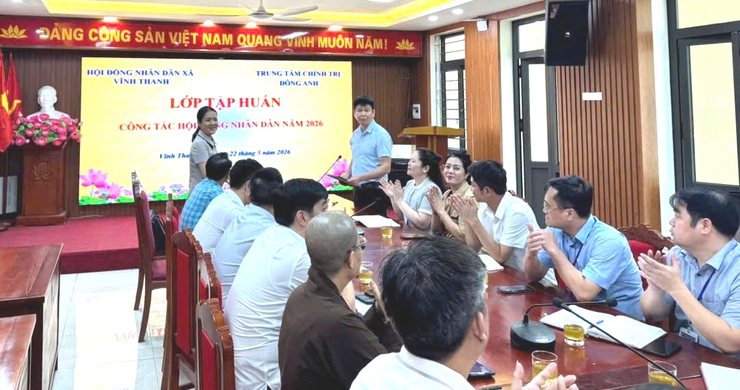 HĐND xã Vĩnh Thanh tổ chức hội nghị tập huấn, bồi dưỡng kỹ năng nghiệp vụ cho đại biểu HĐND xã khóa II, nhiệm kỳ 2026 – 2031.- Ảnh 1.