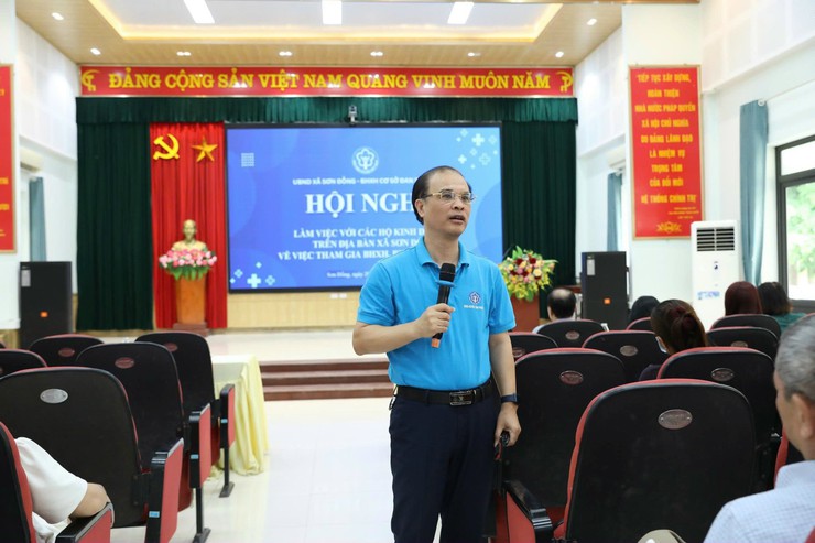Xã Sơn Đồng tổ chức hội nghị tuyên truyền, phổ biến chính sách BHXH, BHYT đối với hộ kinh doanh- Ảnh 4.