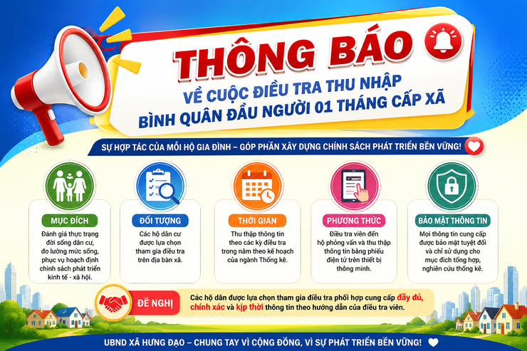 Hưng Đạo triển khai điều tra thu nhập bình quân đầu người 01 tháng cấp xã- Ảnh 1.