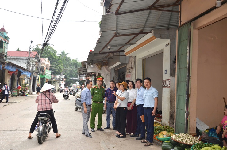 HĐND phường Tùng Thiện khảo sát, giám sát việc chỉ đạo và triển khai xử lý " 5 điểm nghẽn " trên địa bàn - Ảnh 4.
