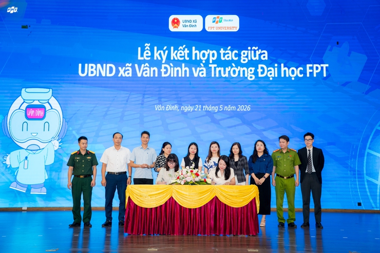 XÃ VÂN ĐÌNH KÝ KẾT HỢP TÁC VỚI ĐẠI HỌC FPT THÚC ĐẨY CHUYỂN ĐỔI SỐ CƠ SỞ- Ảnh 1.